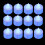 Round Shaped Electronic Candle Light for Decor 24Pcs Lamps 4