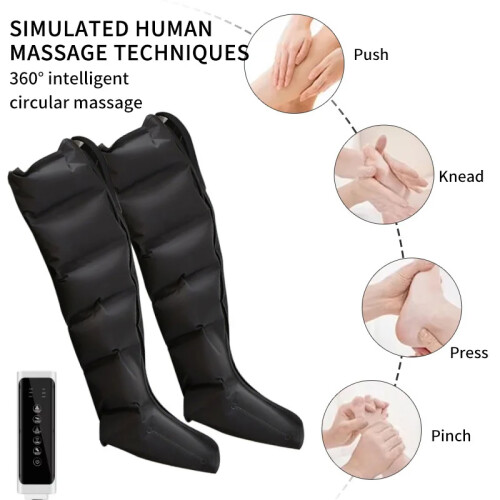 Masseur de Jambes et Pieds à Pression d'Air, Bottes de Massage avec Télécommande Réglable 2