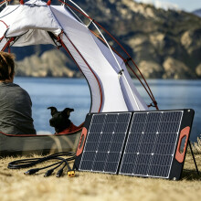 Panneau Solaire Pliable 100W, Modèle ETFE-F-100, Haute Efficacité, Imperméable, Pour Camping et Extérieur