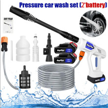 Nettoyeur haute pression sans fil, 21V, 300 bar, avec 2 batteries 1.5Ah, pour voiture et terrasse