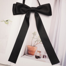 (BlackStrap)Stylish Bow Tie Jewelry With Satin Ribbon For Adults And Teens Fashion Summer