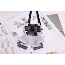 (Gray)Fashionable Satin Tie With Arrow Style For Grooms Speakers And Formal Occasions Dress