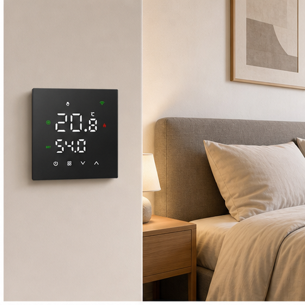 Black 3A Hydronic Heating Thermostat, Standard Version, No Wi-Fi, with ...