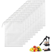 10 Pack Juicer Bags for Cast Iron Juicer, Strong Durable Reusable Simple to Clean, Great for Home Use