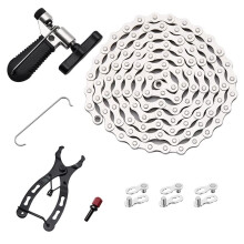 Bike Chain Kit,Single Speed Multi-Function Bike Repair Kit, with Chain Breaker Bike Link Plier and Hook Etc Accessories