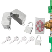 Waterkraan Slot - Roestvrijstalen Tuin Bib Gate voor Valve Bescherming Slang Kraan Slot Tegen Vandalisme, Bandiet, Buiten