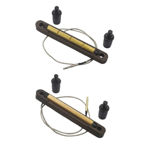 Guitar Pickup Bar Bridge Saddle for Guitar Piezo Pickup Onboard Micro Preamp System Instrument Accessory 4 String