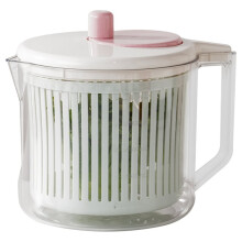 Small Salad Spinner Lettuce Spinner and Dryer Compact Veggie & Fruit Washer, Salad Dryer Spinner Dishwasher Safe