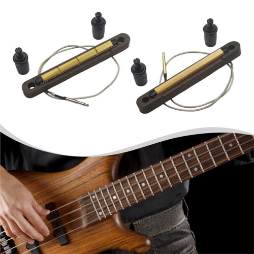 Guitar Pickup Bar Bridge Saddle for Guitar Piezo Pickup Onboard Micro Preamp System Instrument Accessory 6 String 1