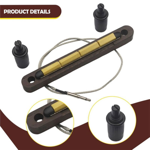 Guitar Pickup Bar Bridge Saddle for Guitar Piezo Pickup Onboard Micro Preamp System Instrument Accessory 6 String 2