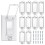 Lot de 10 Cache-Interrupteurs Transparents pour Interrupteurs à Bascule - Protection Contre les Surtensions et les Courts-Circuits 1