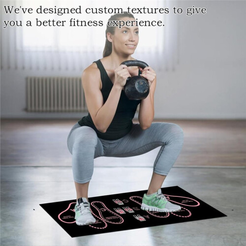 Anti-Slip Squat Mat with Foot Positioning for Dynamic Home & Gym Workouts 2