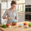 Manual Food Processor, Hand Pull Vegetable and Herb Chopperfor Quick Prep for Ginger Fruits Garlic Nuts Onion A 6