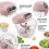 Manual Food Processor, Hand Pull Vegetable and Herb Chopperfor Quick Prep for Ginger Fruits Garlic Nuts Onion B 4