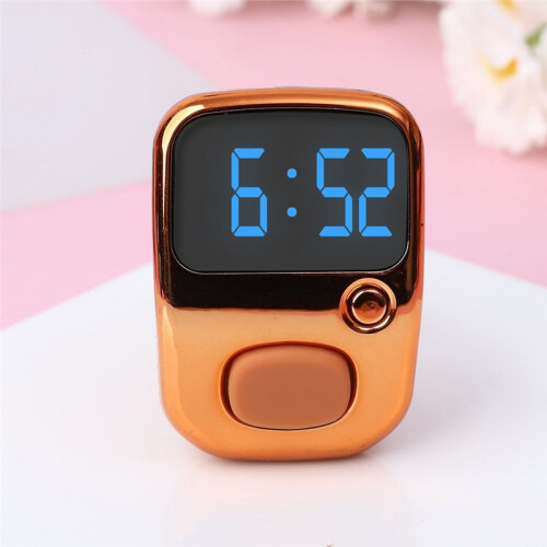 Rechargeable LED Screen Digital Counter Clickers Timer with Silicone Finger Strap and ABS Housing 1