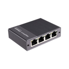 Gigabit Ethernet 1 to 4 RJ45 Splitter, 1000Mbps 4 Port LAN Network Adapter Internet Hub