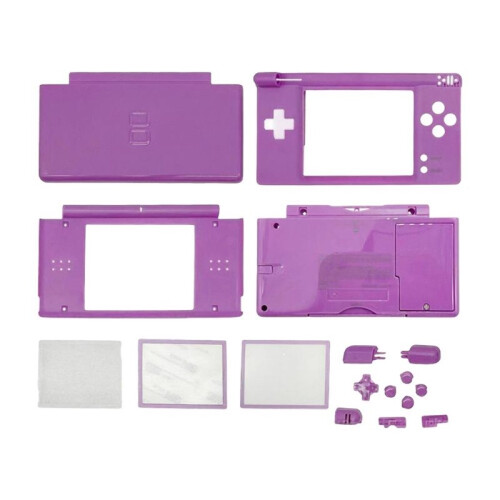 For  NDS Lite/NDSL Full Housing Shell Transparent Replacement Complete Case with Buttons Repair Kit C