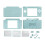 For  NDS Lite/NDSL Full Housing Shell Transparent Replacement Complete Case with Buttons Repair Kit B 1