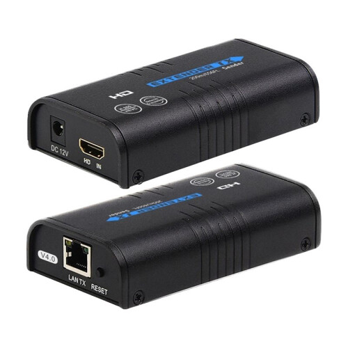 LKV373 V4.0 Transmissor e Receptor Sem Fio Compatível com  - Extensor de 120 M Via IP com Cabo Cat5e/6 RJ45