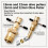 Olive Remover Puller Tool for Brass Copper Pipes,Compression Fittings Ferrule Removal, Metric Handle Nut Thread Tool 7