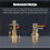 Olive Remover Puller Tool for Brass Copper Pipes,Compression Fittings Ferrule Removal, Metric Handle Nut Thread Tool 5