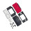 For  NDS Lite/NDSL Full Housing Shell Transparent Replacement Complete Case with Buttons Repair Kit D 2