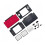 For  NDS Lite/NDSL Full Housing Shell Transparent Replacement Complete Case with Buttons Repair Kit D 3