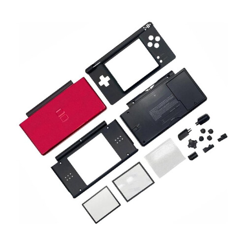 For  NDS Lite/NDSL Full Housing Shell Transparent Replacement Complete Case with Buttons Repair Kit D 2