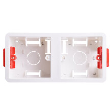 2pcs UK Standard 2x4/2x5cm Drywall Back Box - Concealed Socket & Junction Box for Wall Installation