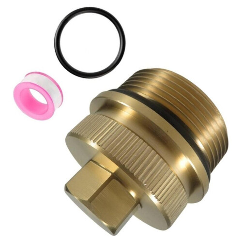 Version Brass Drain Plug Cap Assembly for 190030, for  Clean for FNS  Essential Pool Maintenance Accessory 1