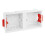 2pcs UK Standard 2x4/2x5cm Drywall Back Box - Concealed Socket &  Junction Box for Wall Installation 2