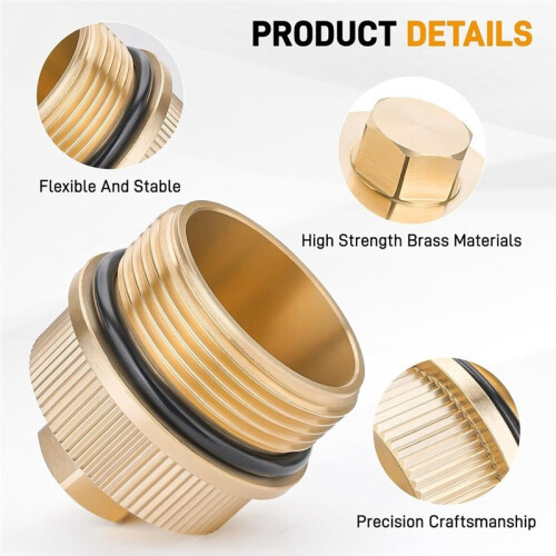 Version Brass Drain Plug Cap Assembly for 190030, for  Clean for FNS  Essential Pool Maintenance Accessory 2
