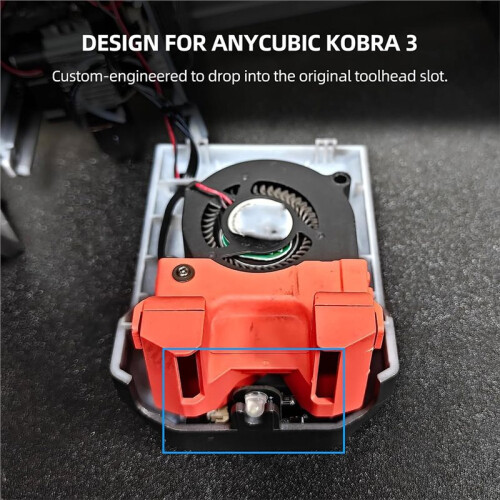 Replacement Extruder LED-Light Board for  Kobra 3: 3 PCS Toolhead Hotend  Module with Cables 1