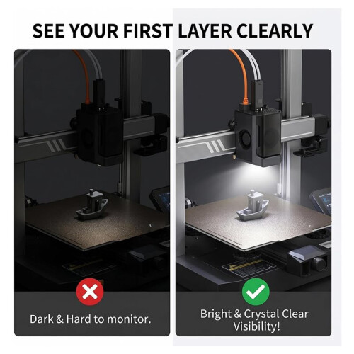 Replacement Extruder LED-Light Board for  Kobra 3: 3 PCS Toolhead Hotend  Module with Cables 2