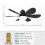 Ceiling Fan with Light E27 52CM Fan Light with Remote Control Super Quiet Socket Ceiling Fan for Home Lighting 3