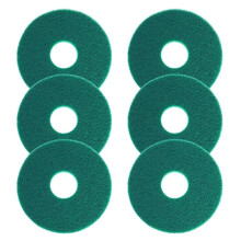 6 Stuks 12" Reinigingspads voor Orbitale Vloeren, Commerciële Vloerpolijstpads, Groene Schrobpads voor Tegels, Hardhouten en Marmeren Vloeren