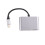 Hub USB-C 4 em 1 com Adaptador Multiportas USB-C para , VGA e AV Digital Tipo-C 1