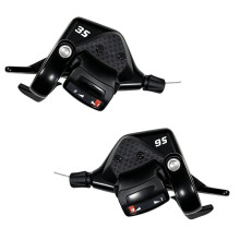 3x9 Speed Mountain Bike Trigger Shifter Set, 27-Speed Left & Right Bicycle-Gear Shift Levers with Cables for MTB