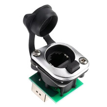 NE8FDP RJ45 Dual Port Panel Cat6 Shielded Connector for LED Screen Stage AV POE Data Installation