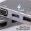 Hub USB-C 4 em 1 com Adaptador Multiportas USB-C para , VGA e AV Digital Tipo-C 6