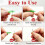 4 Pcs Sewing Machine Needle Threader with Seam Ripper, 4 in 1 Automatic Needle Threading Tool with Magnifier & Ruler 7