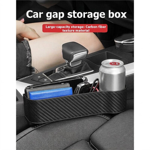 Car  Crevice Storage Box Organizer Multi-Functional Car  Storage Box for Phone Keys Wallet Coins Drinks Right 2