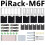 PiRack-M6F Multi-Node Server Cluster Kit 2U Rack Mount Kit for Raspberry Pi 4/5 Multi-Node Server Cluster 5