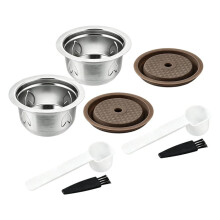 Stainless Steel Reusable Coffee Pods for Vertuo Refillable Coffee Capsule Compatible for VERTUO
