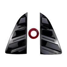 2pcs Rear Side Window Shutter Louver Cover Trim for MK5 6R 6C TSI TDI 2009-2017 5-Door Hatchback