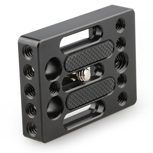 Camera Baseplate Quick Release Plate 1/4"-20 & 3/8"-16 Thread for     Cage Rig 2