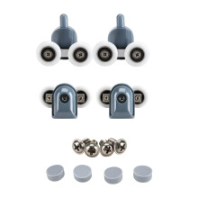 4x Twin Shower Screen Door Rollers 27mm