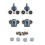 4x Twin Shower Screen Door Rollers 27mm 1