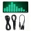 Music Spectrum LED Pickup Rhythm Analyzer Audio + Microphone Dual Input Type-C Power Audio Level Indicator B 1