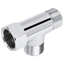Válvula Desviadora de 3 Vías de Latón Macizo G1/2" - Conector en T para Manguera, Adaptador en Forma de T